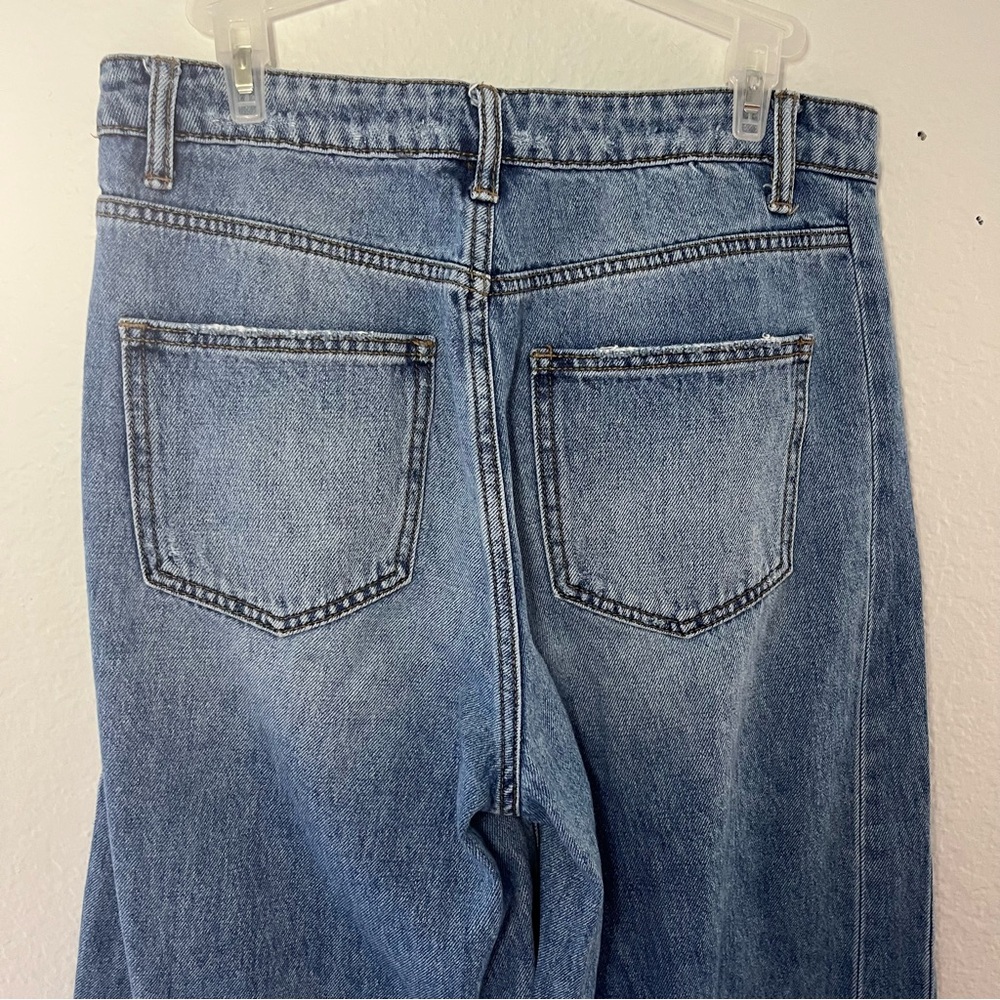 VICI Los Angeles Wide Leg Raw Hem Jeans Size 29 - Picture 9 of 12